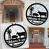 Farmhouse Welcome Door Hanger SVG File-For Laser Engraving